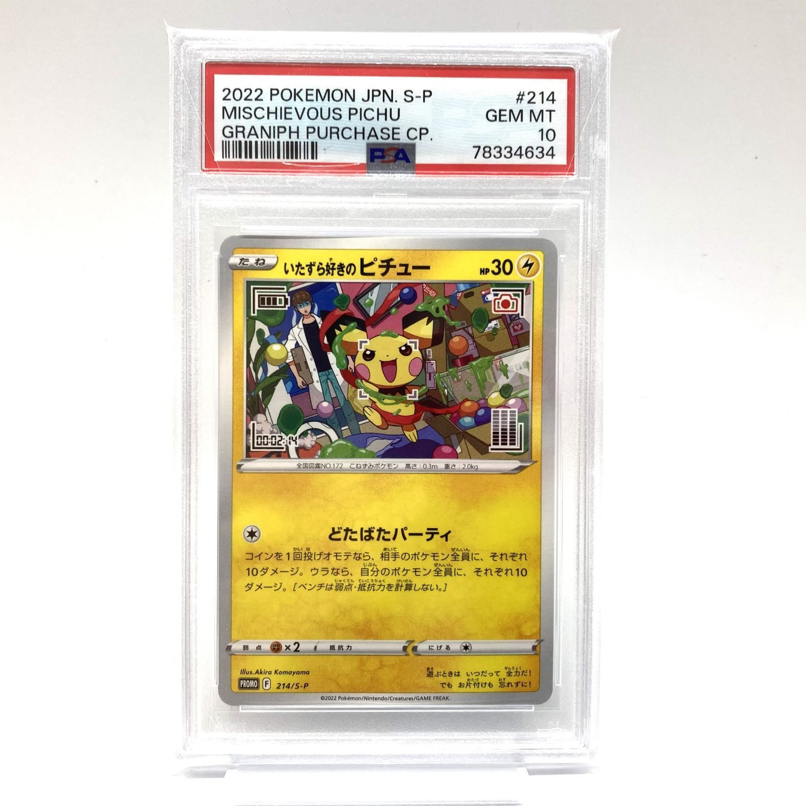 PSA 10 ポケモンカード いたずら好きのピチュー PROMO 214 S P プロモカード ポケカ 007042