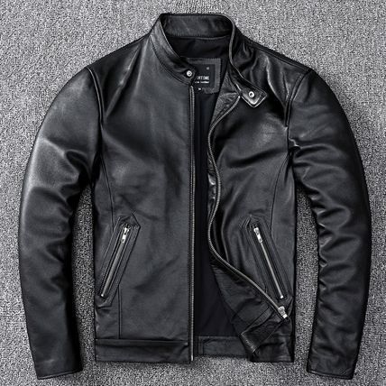 ライダース ブルゾン レザージャケット PUレザー アウター