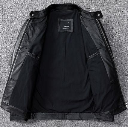 ライダース ブルゾン レザージャケット PUレザー アウター