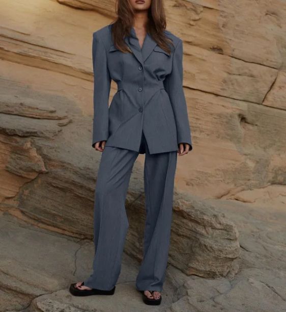 リュクス モード セットアップ パンツ スーツ ジャケット