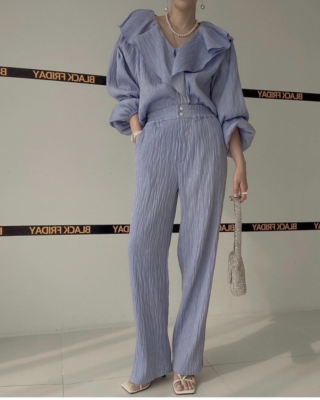 リュクス モード セットアップ リラックス ホワイト ブラック