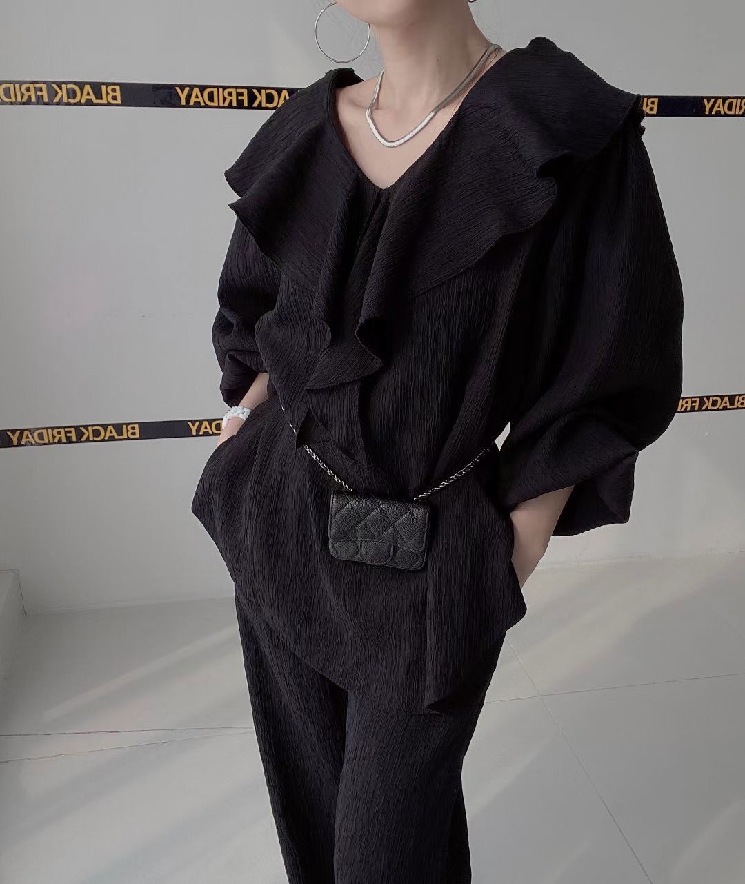 リュクス モード セットアップ リラックス ホワイト ブラック