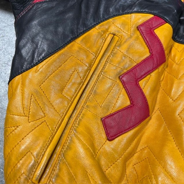pelle pelle ペレペレ marc buchanan マルチカラー レザーブルゾン 