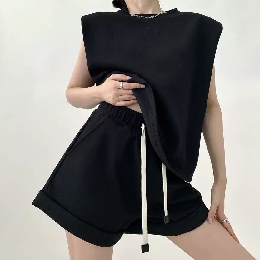 ワイドレッグショーツ スポーツ シンプル セットアップ ラフ