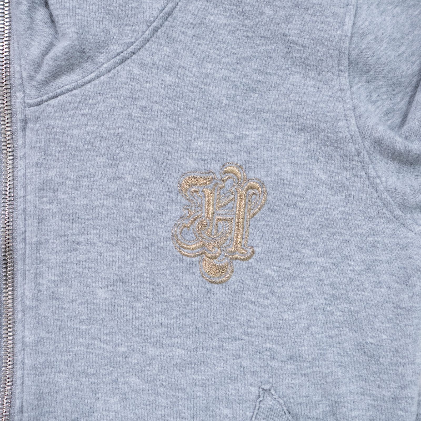 HYSTERIC GLAMOUR ヒステリックグラマー GRAY ZIP UP HOODIE パーカー