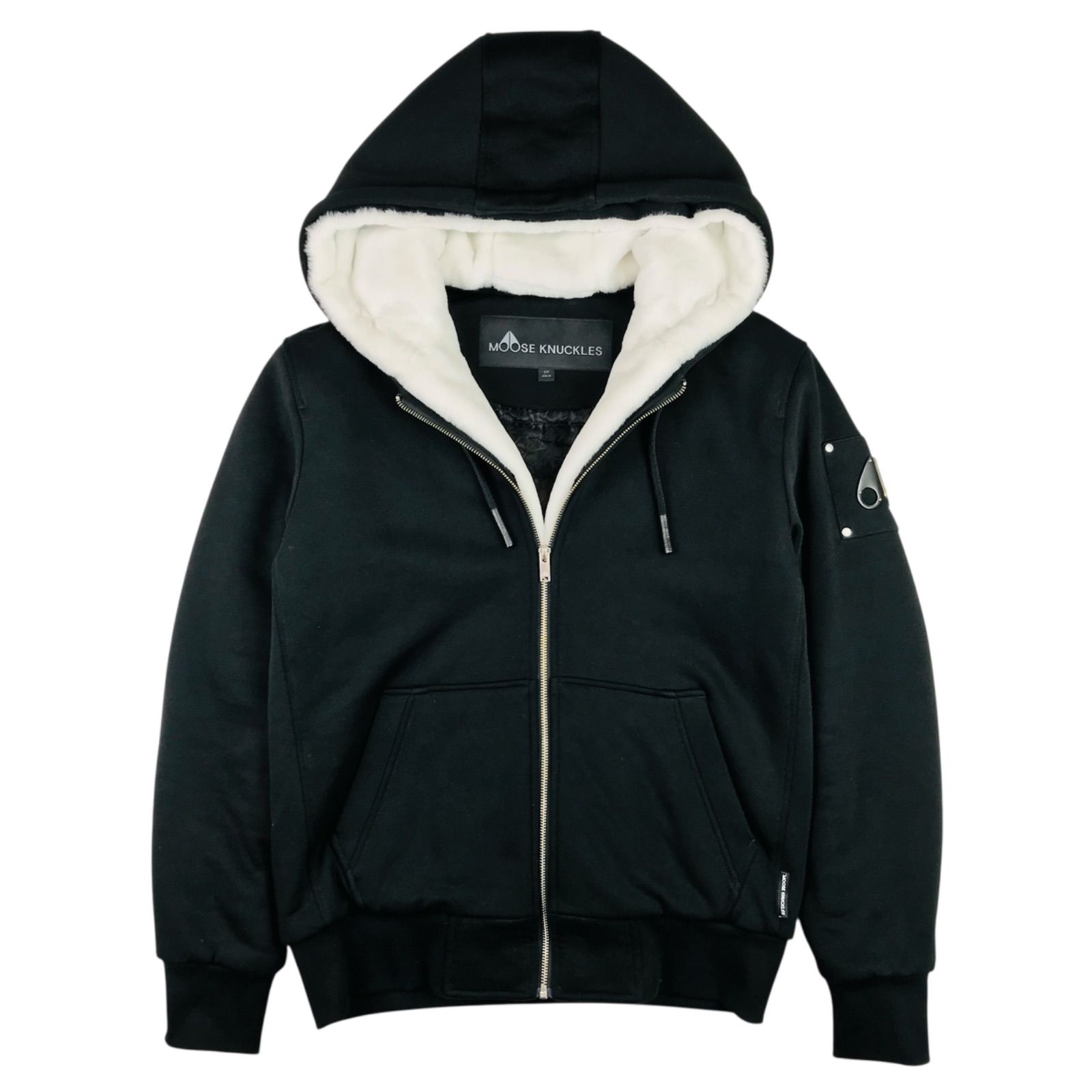 美品☆MOOSE KNUCKLES・ムースナックルズ・メンズ メタルアイコン 