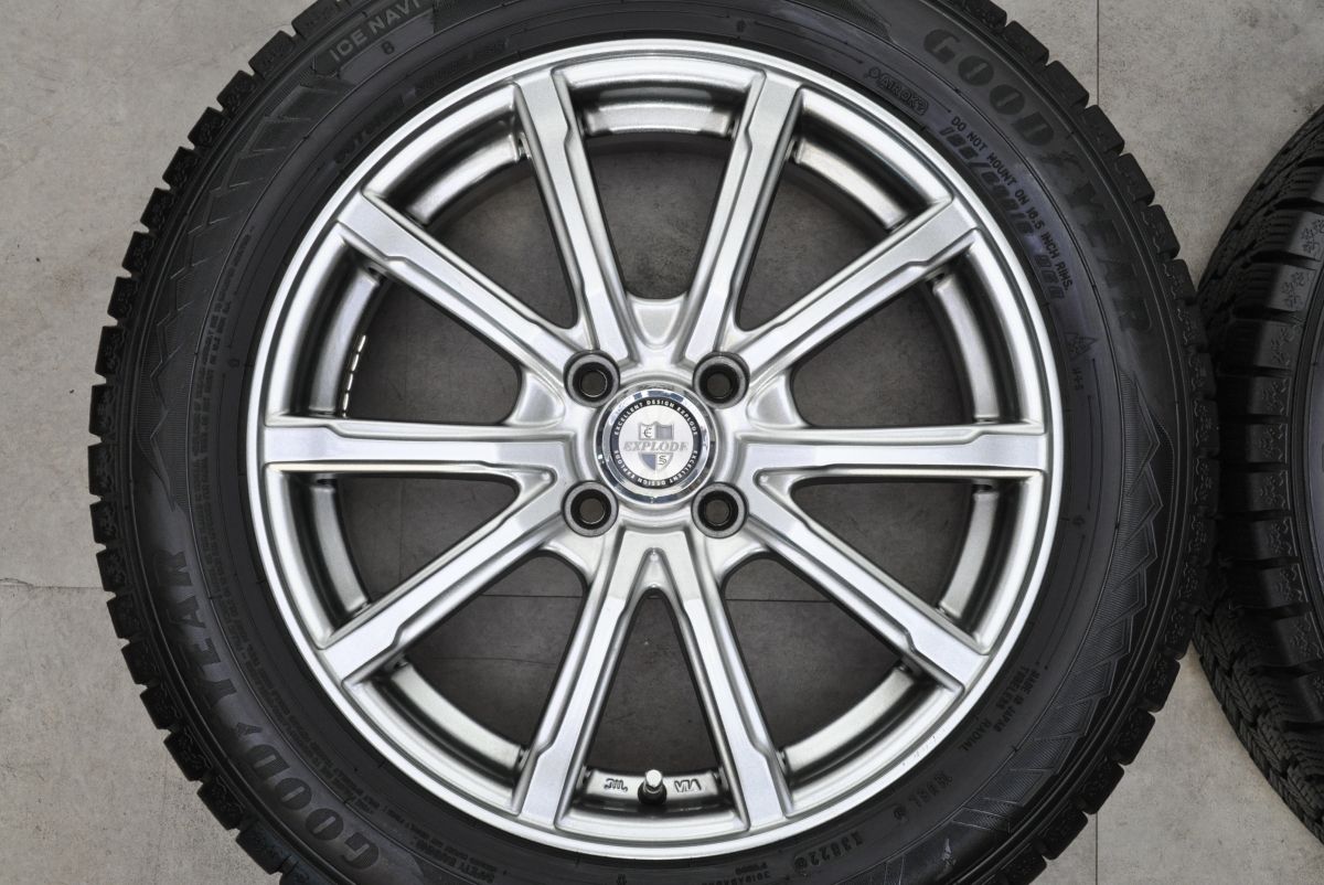 美品 バリ溝】EXPLODE 16in 6J +43 PCD100 グッドイヤー アイスナビ8 