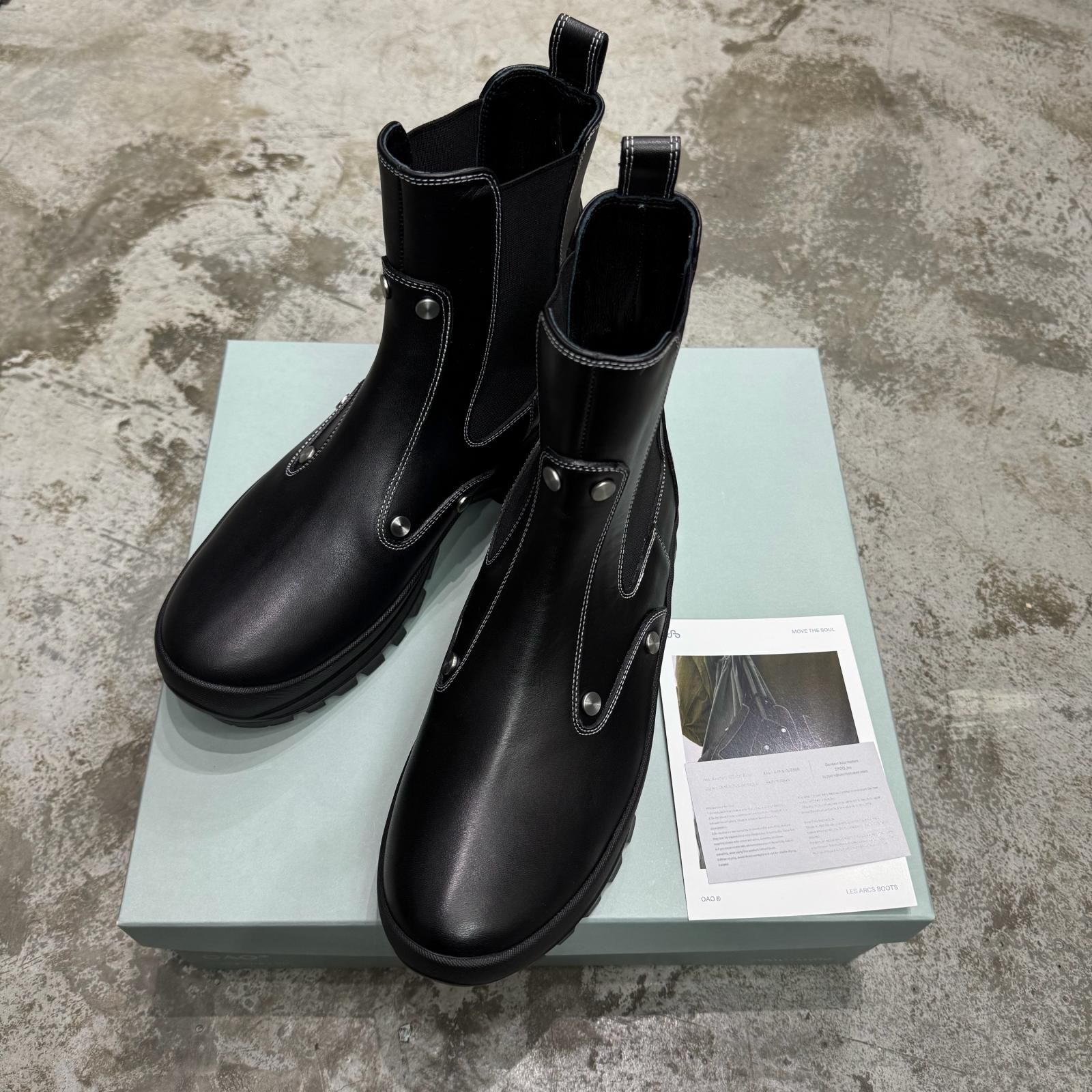 参考上代72600円 未使用 OAO LES ARCS BOOTS サイドゴアブーツ 