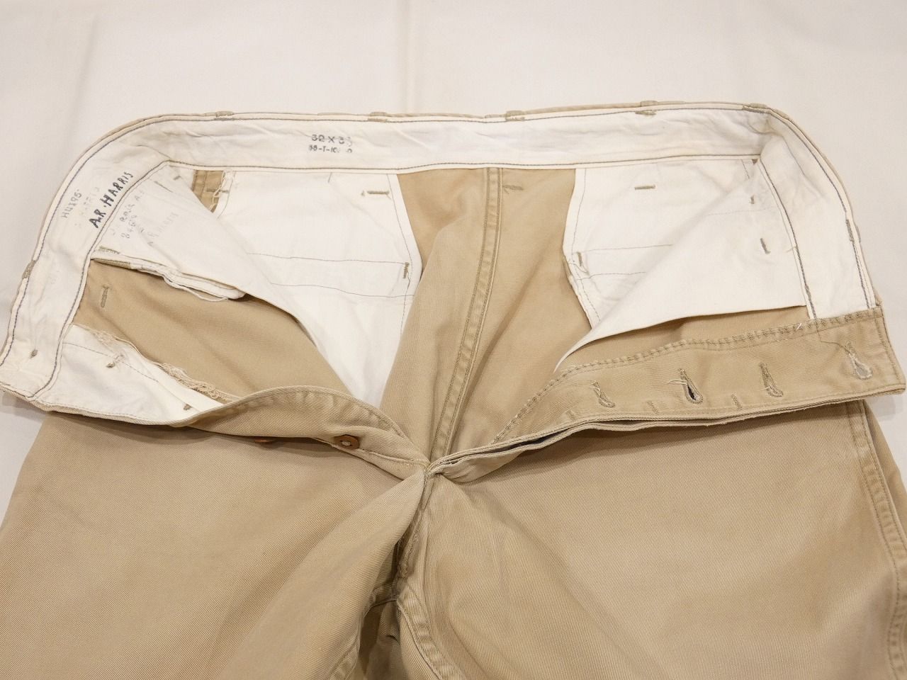 レア ツートン 40s 50s ビンテージ US ARMY M-45 チノ トラウザーズ