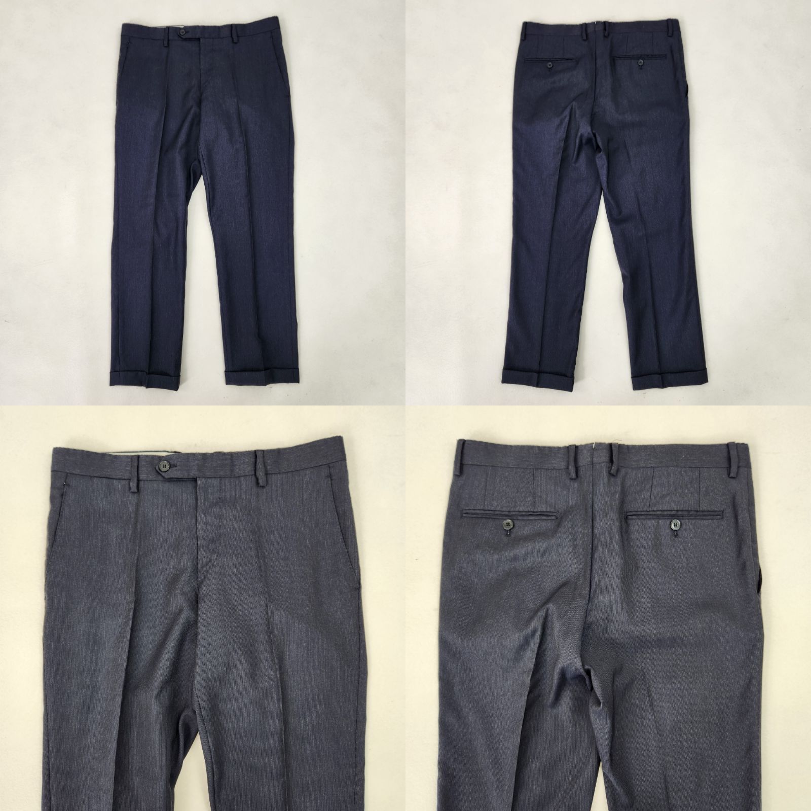 LARDINI スーツセットアップ 3B チャコールグレー 46 イタリア製 M相当