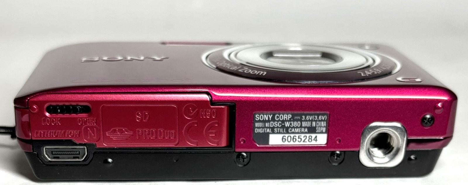 Sony Cyber-shot DSC-W380 デジタルカメラ 14.1MP 5x Red 添付品充実 