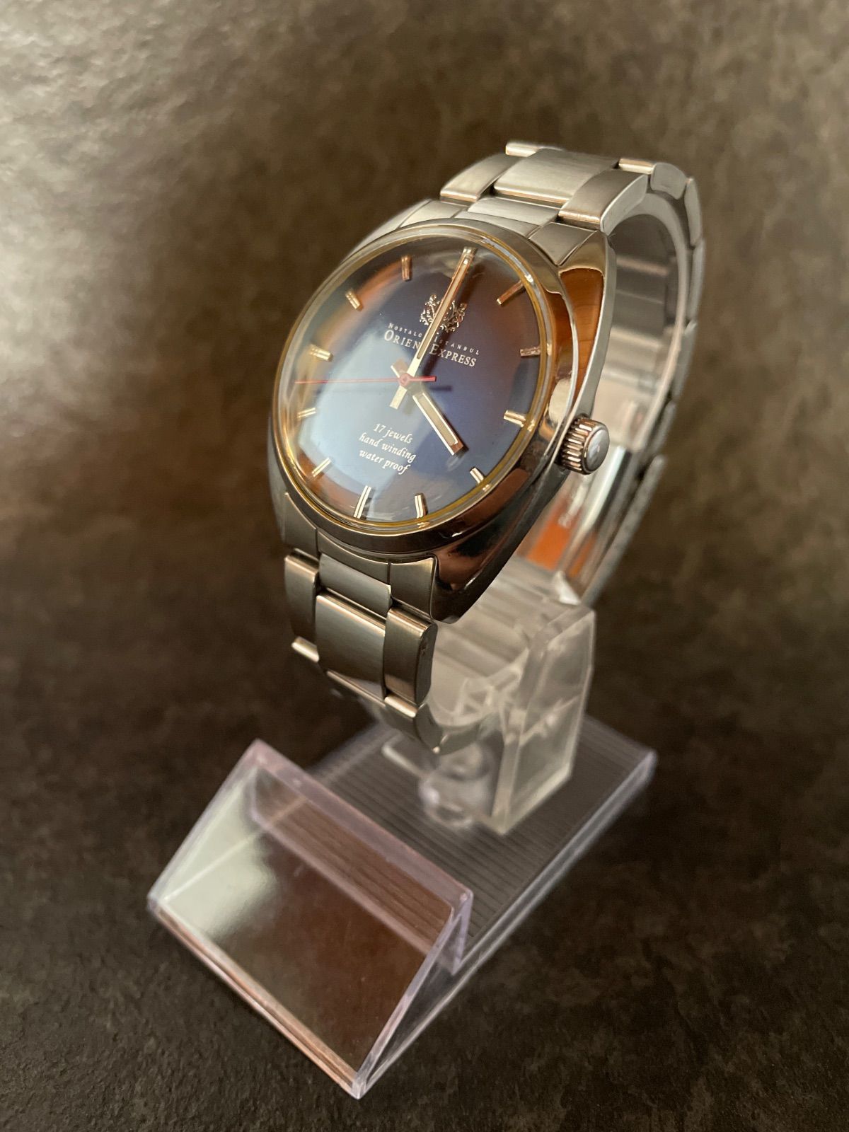 オリエントエクスプレス 腕時計 手巻き OA-8037 裏スケ 稼働品 ORIENT 