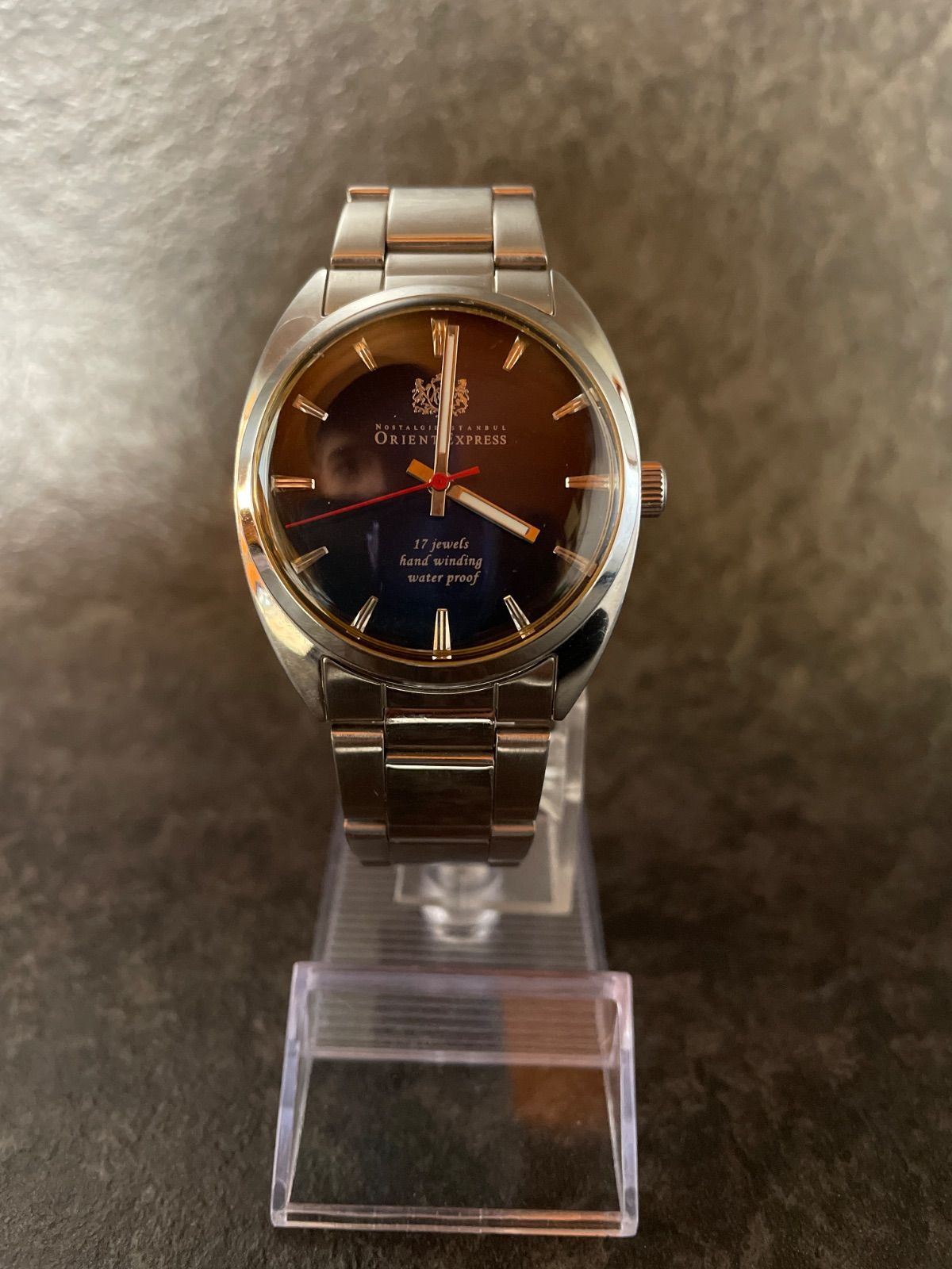 オリエントエクスプレス 腕時計 手巻き OA-8037 裏スケ 稼働品 ORIENT 
