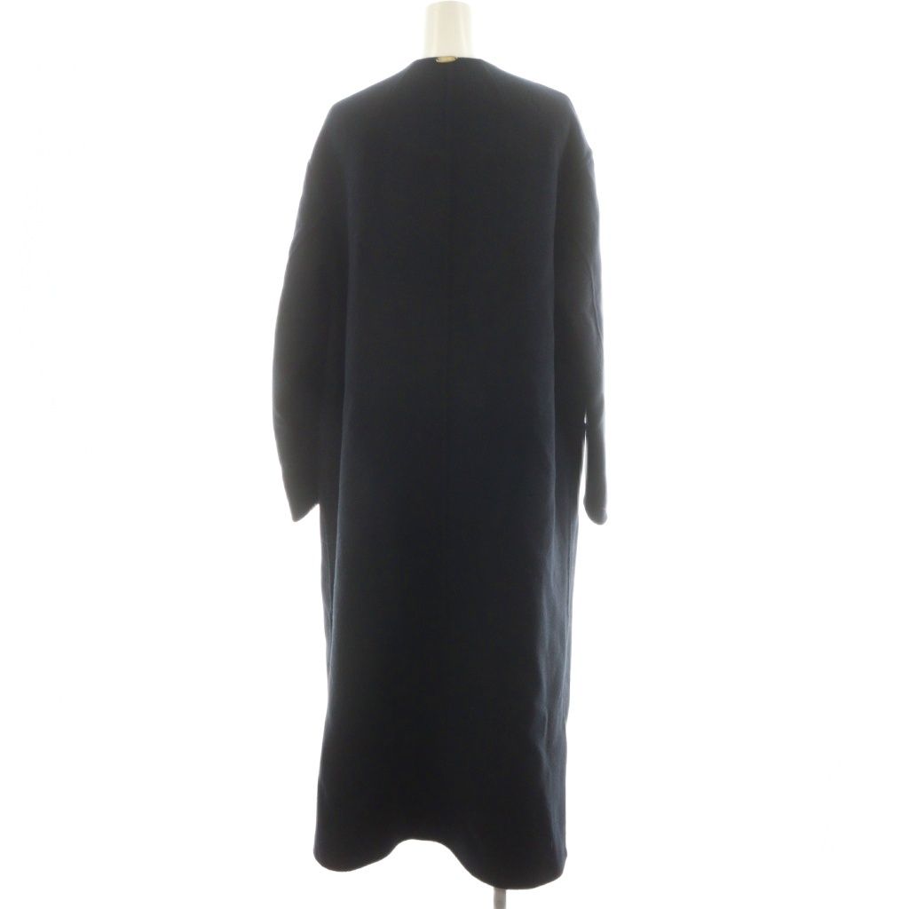 MUSE de Deuxieme Classe ノーカラーコート 膝丈 黒 36 MUSE de 