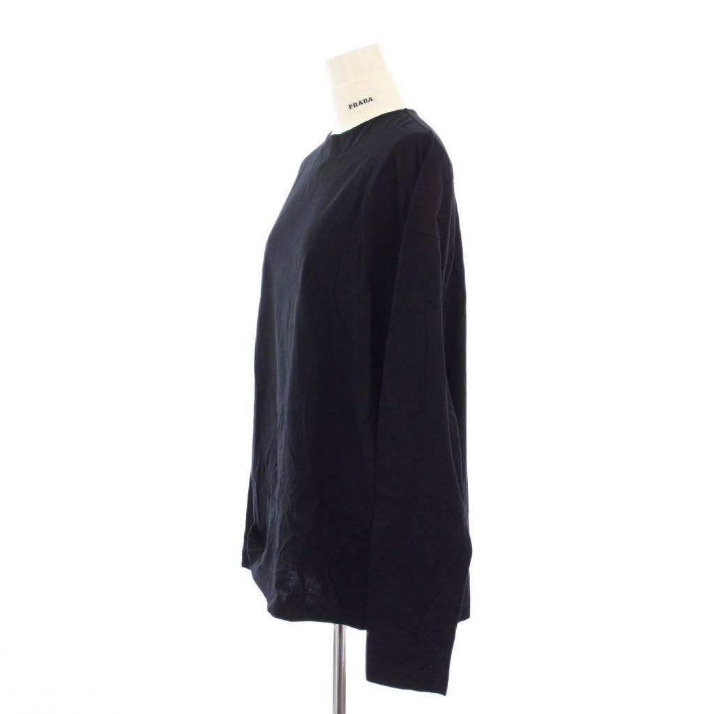 美品 クリーニング済 22AW PRADA プラダ ハイネック バイカラー ロングスリーブTシャツ カットソー S ホワイト ブラック レディース 古着 中古 USED PRADA - 美品 クリーニング済 22AW PRADA プラダ ハイネック バイ