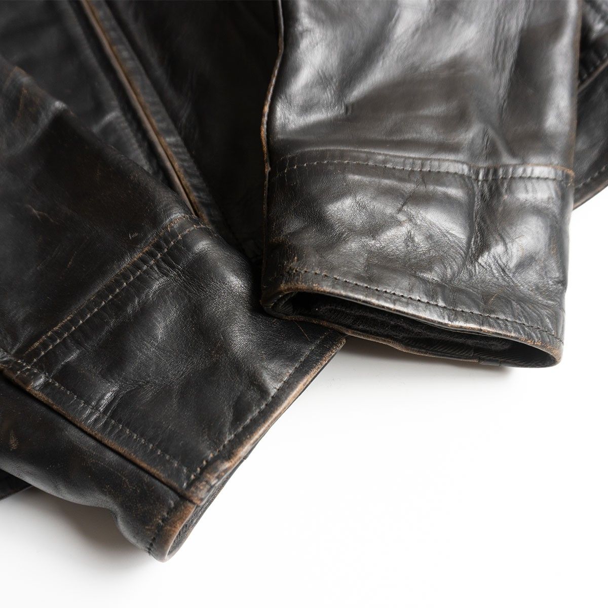 雰囲気抜群】AERO LEATHER【ハイウェイマン ホースハイド レザー