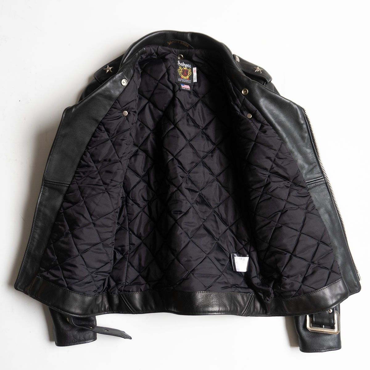 美品】SCHOTT【613UST/ワンスター ダブルライダースジャケット】36 