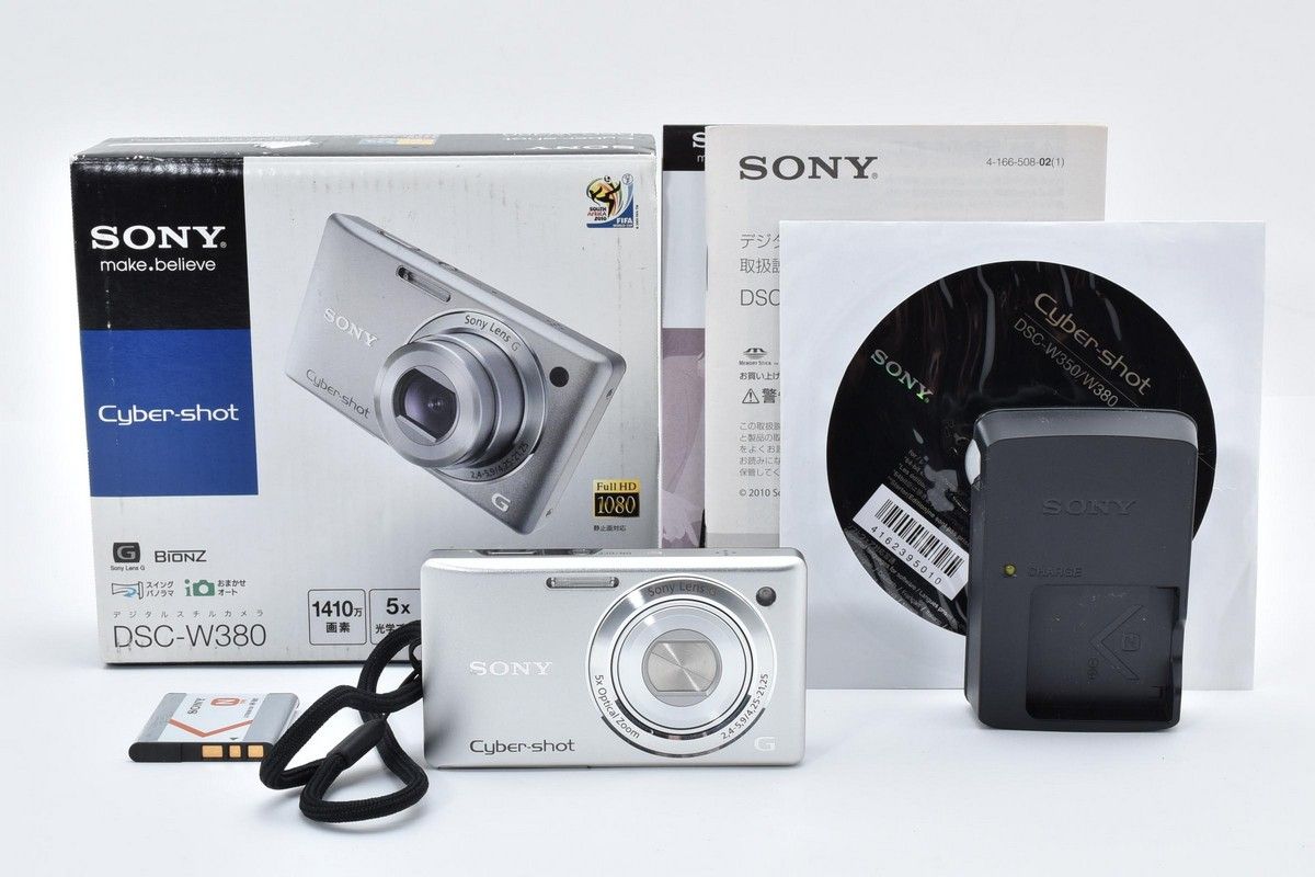 美品】SONY DSC-W380 シルバー コンパクトデジタルカメラ ソニー