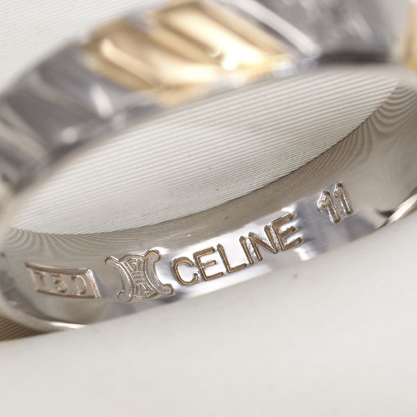 セリーヌ リング マカダム コンビカラー 11.5号 Pt850/K18YG #185711