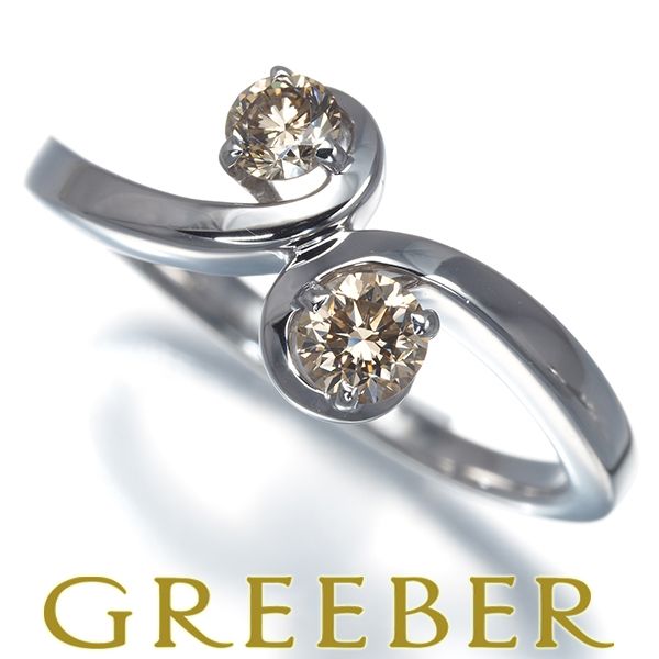 カシケイ リング ダイヤ ダイヤモンド 0.35ct フロート 12号 K18WG