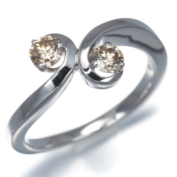 カシケイ リング ダイヤ ダイヤモンド 0.35ct フロート 12号 K18WG