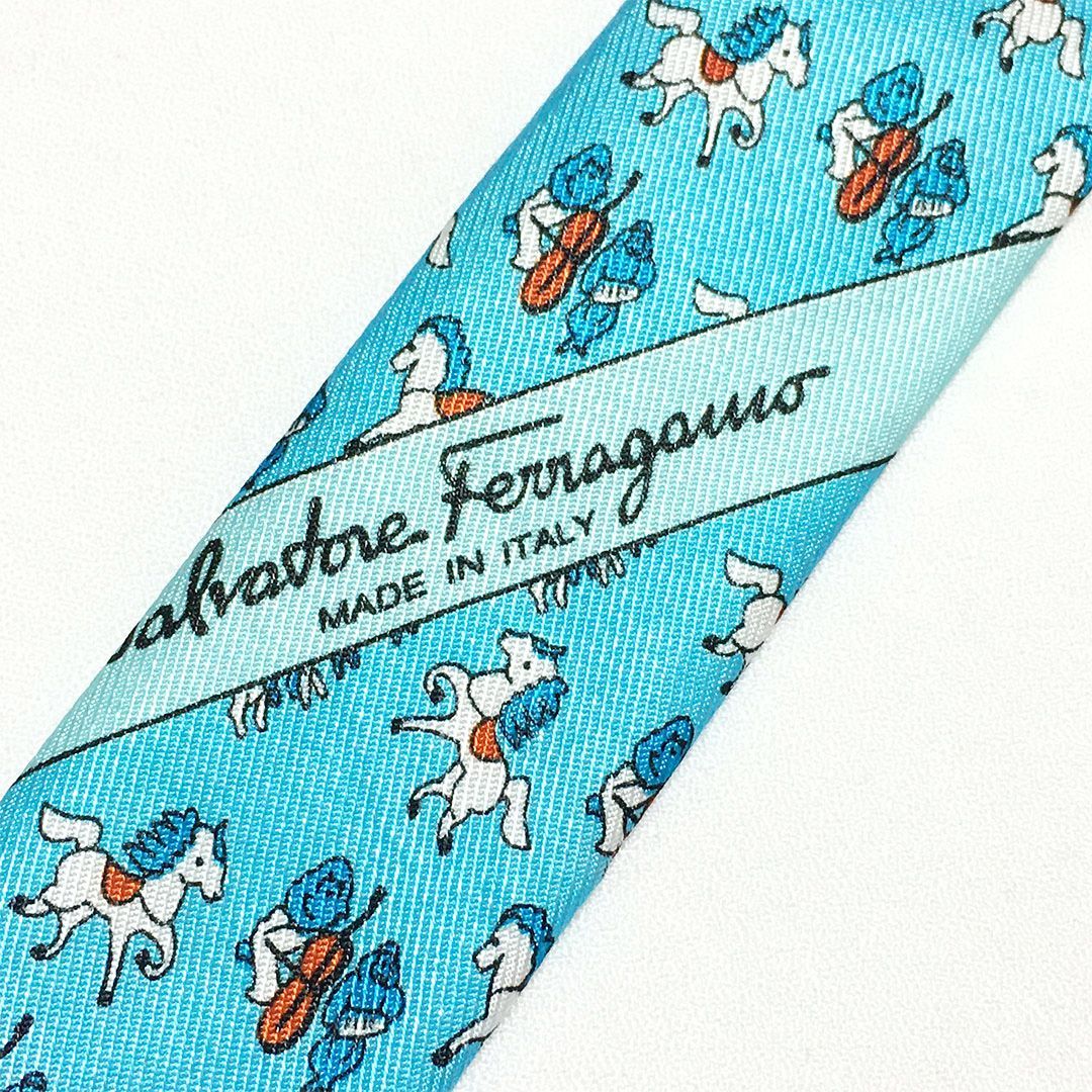 未使用級 サルヴァトーレフェラガモ Salvatore Ferragamo ネクタイ