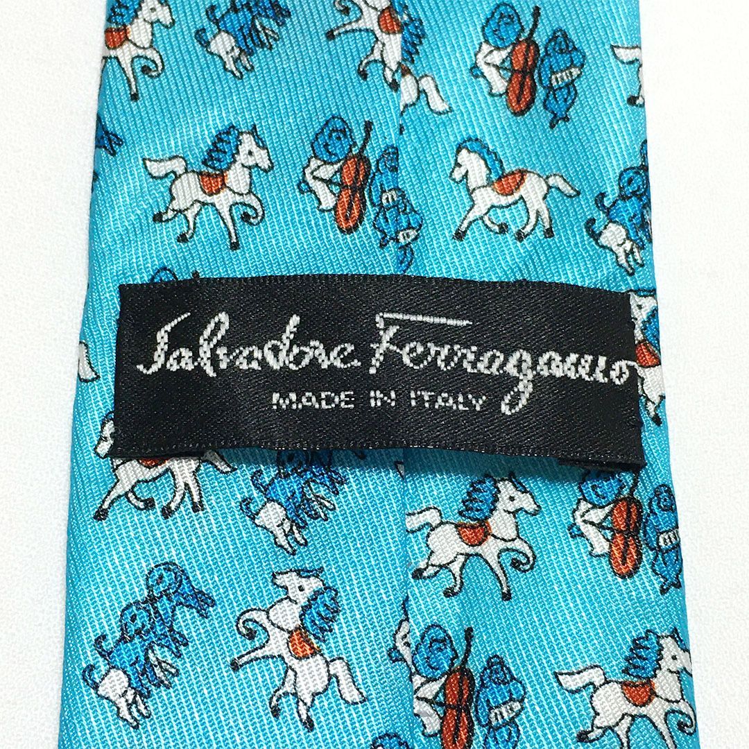 未使用級 サルヴァトーレフェラガモ Salvatore Ferragamo ネクタイ