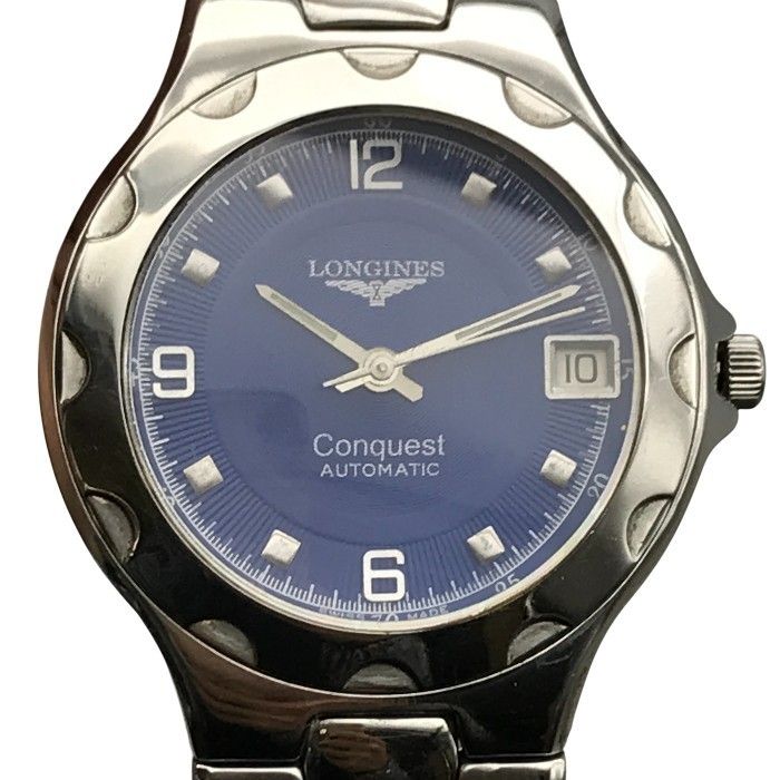 Longines ロンジン コンクエスト オートマティック 腕時計 メンズ アナログ 自動巻き ステンレス SS デイト L1 636 3 16 6 T1