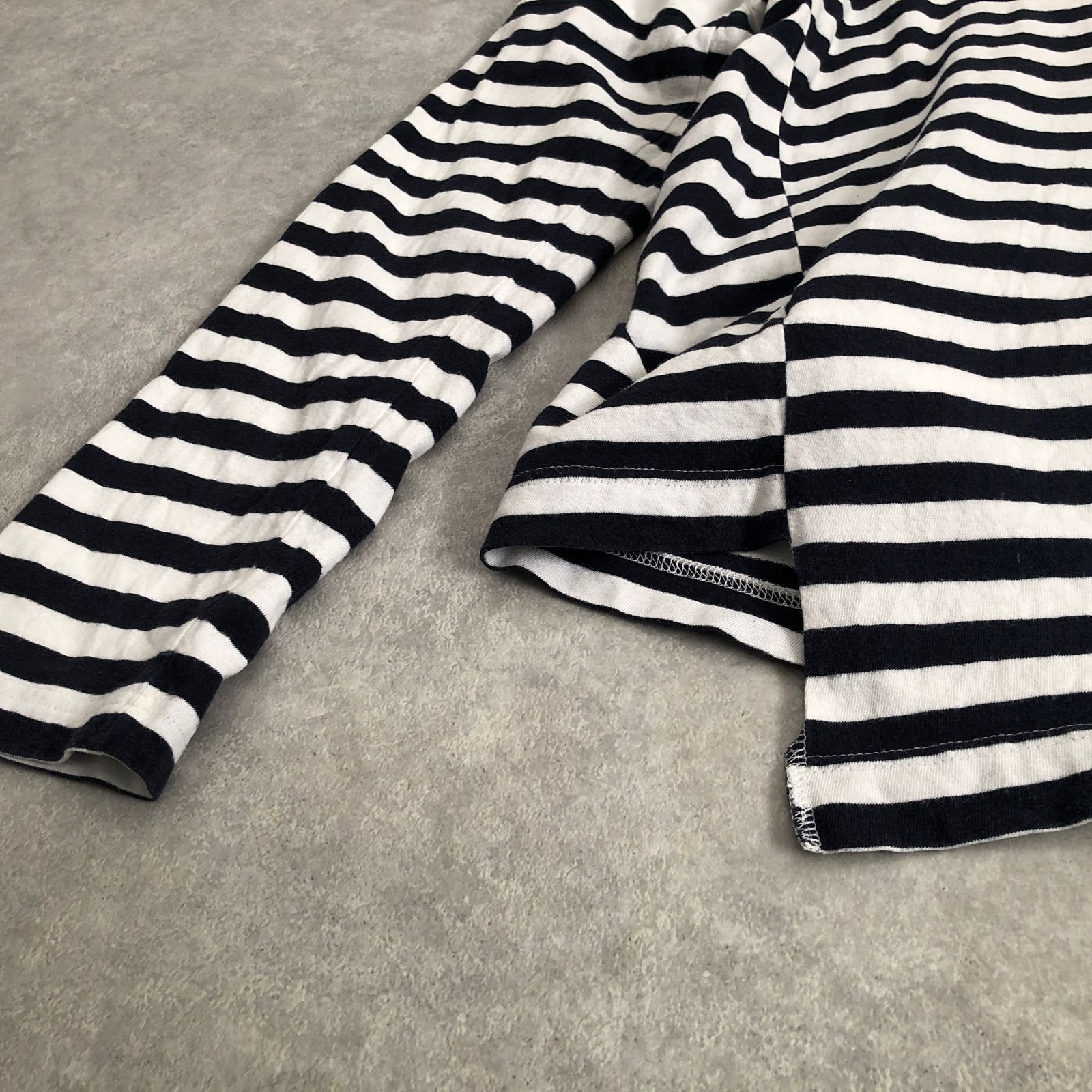 ねじれ期 COMME des GARCONS SHIRT ゆがみ ボーダー切替カットソー