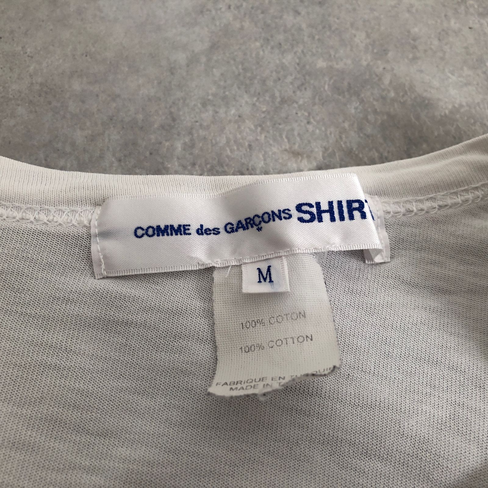 ねじれ期 COMME des GARCONS SHIRT ゆがみ ボーダー切替カットソー