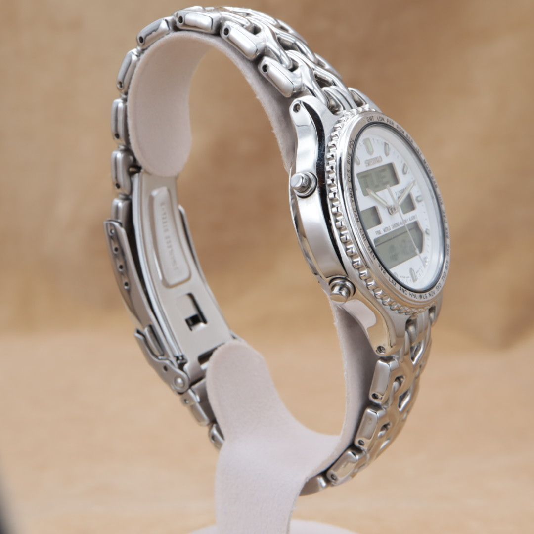 SEIKO H021-8050 World Time Chronograph セイコー ワールドタイム 