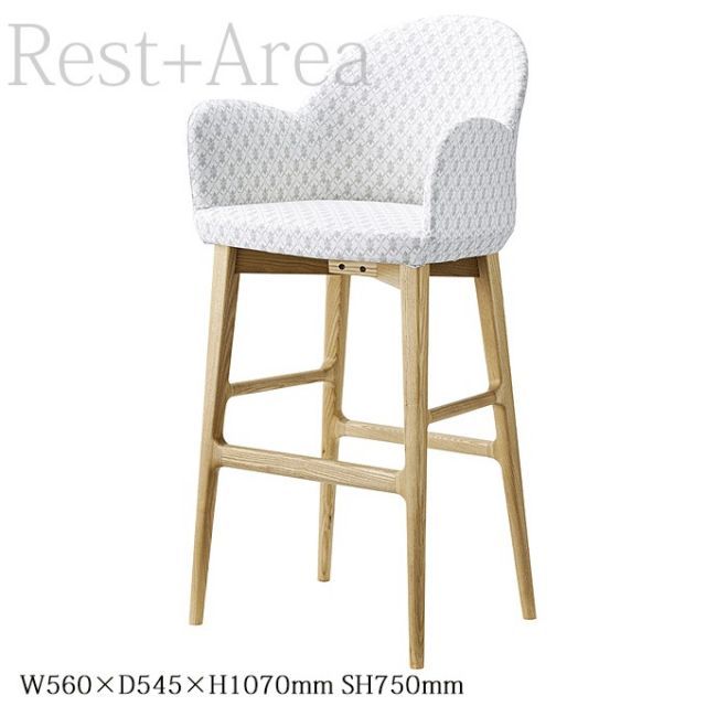 種類7:ブラウン/張地ランクB カウンターチェア レストラン カフェ バー ハルムスウッド