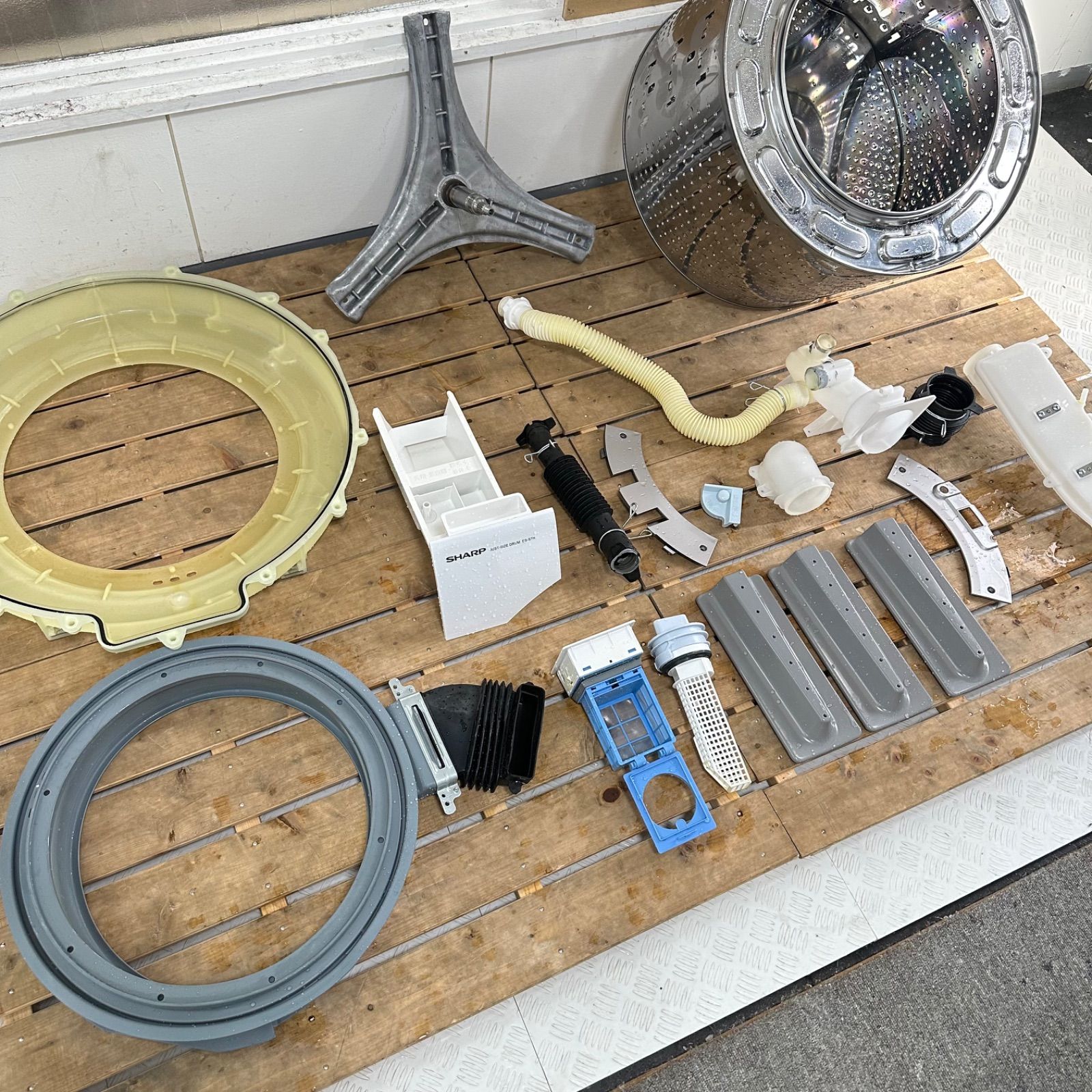 SHARP ES-S7H-CL 2023年製 ドラム式洗濯機 分解洗浄 - メルカリ