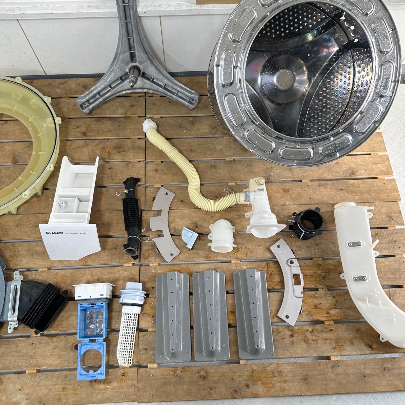 SHARP ES-S7H-CL 2023年製 ドラム式洗濯機 分解洗浄 - メルカリ