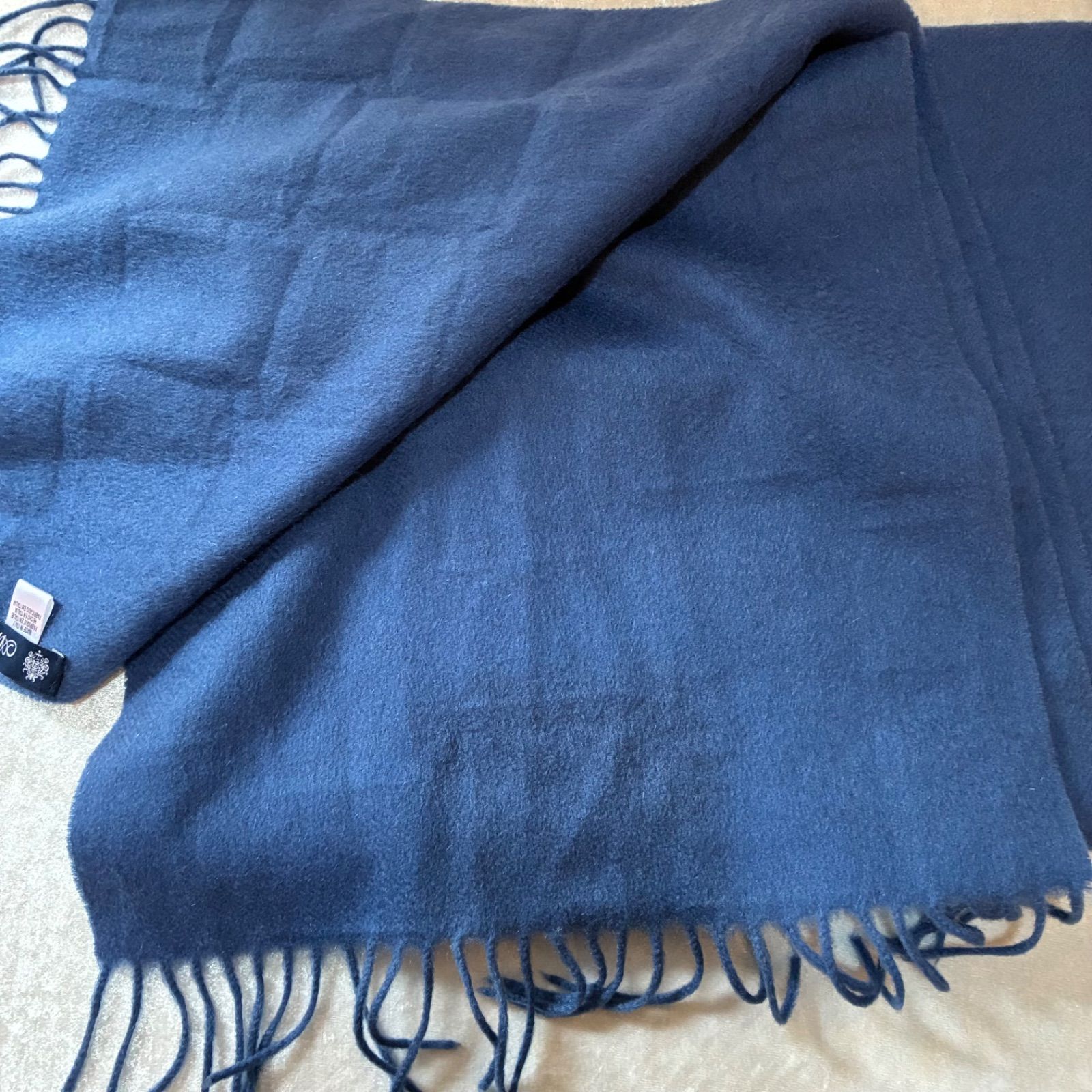 アルテ ARTE CASHMERE カシミヤ100％マフラー イタリア製 ブルー