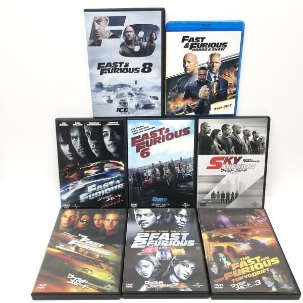 中古】まとめ)ワイルドスピード シリーズ＆車+バイク系BD＆DVD 20本