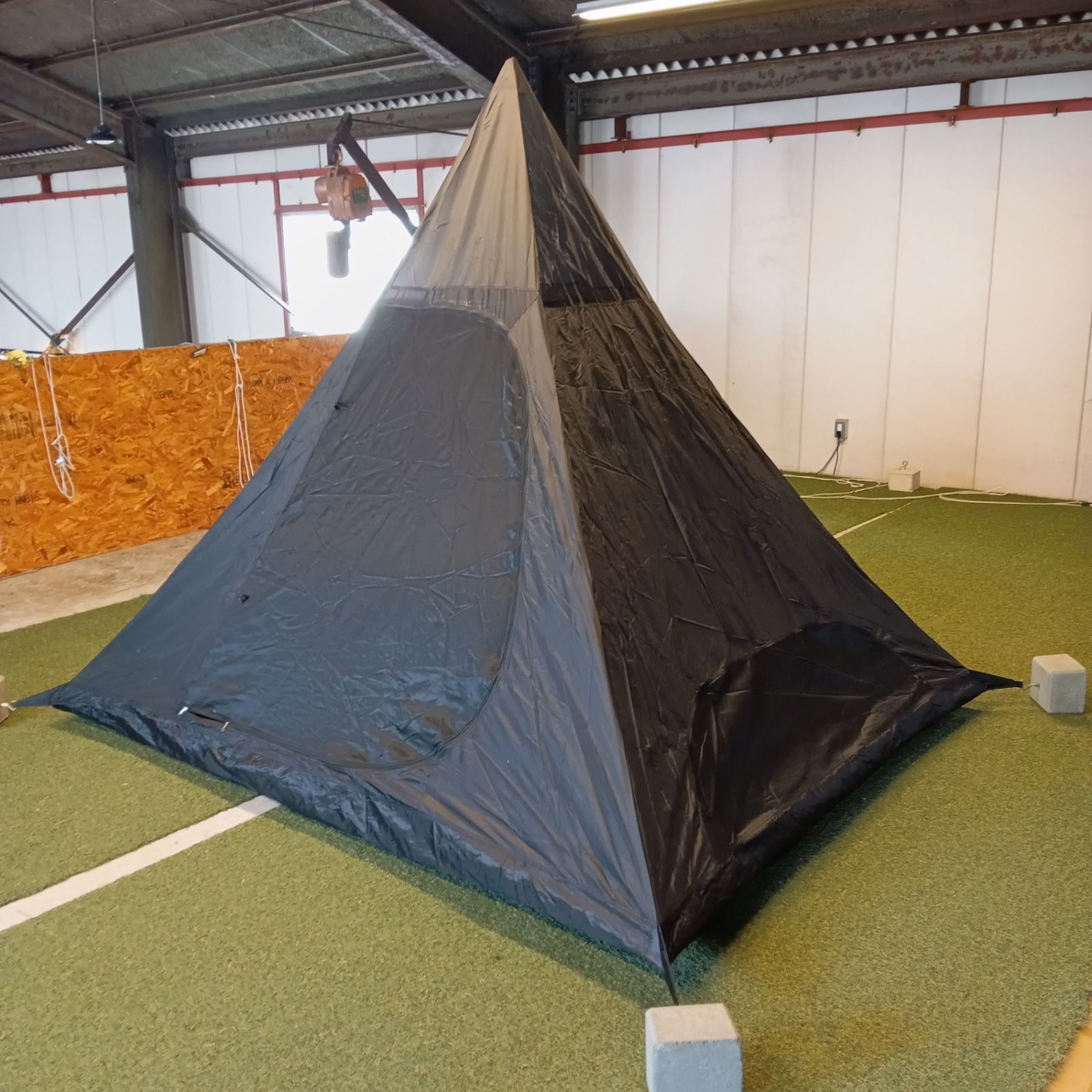 vidalido ヴィダリド ワンポール ティピーテント ブラック