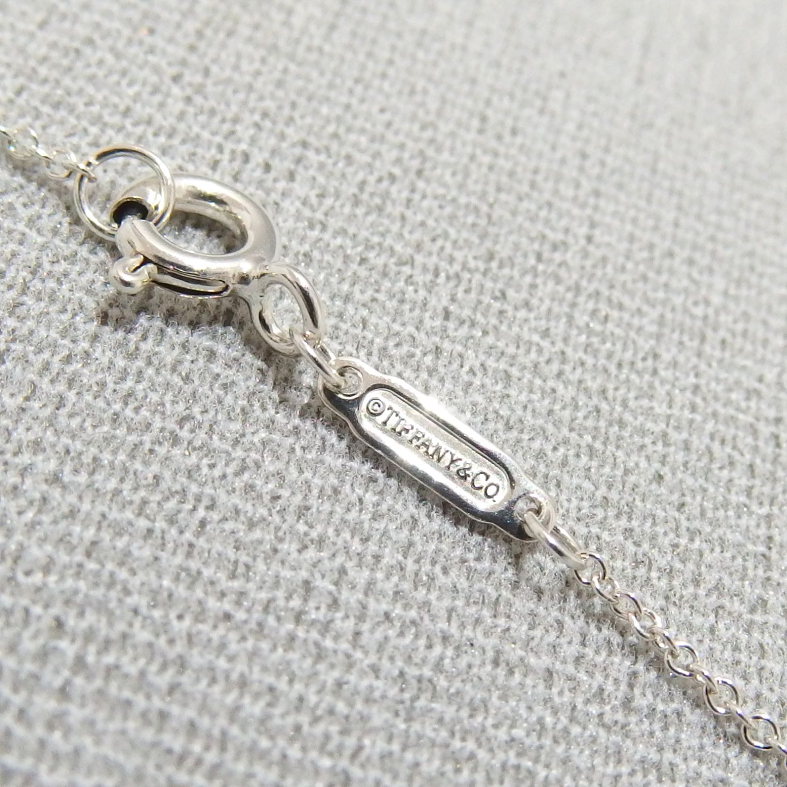 良品☆TIFFANY&Co リターントゥ ダブルハート タグ 1P ダイヤモンド 