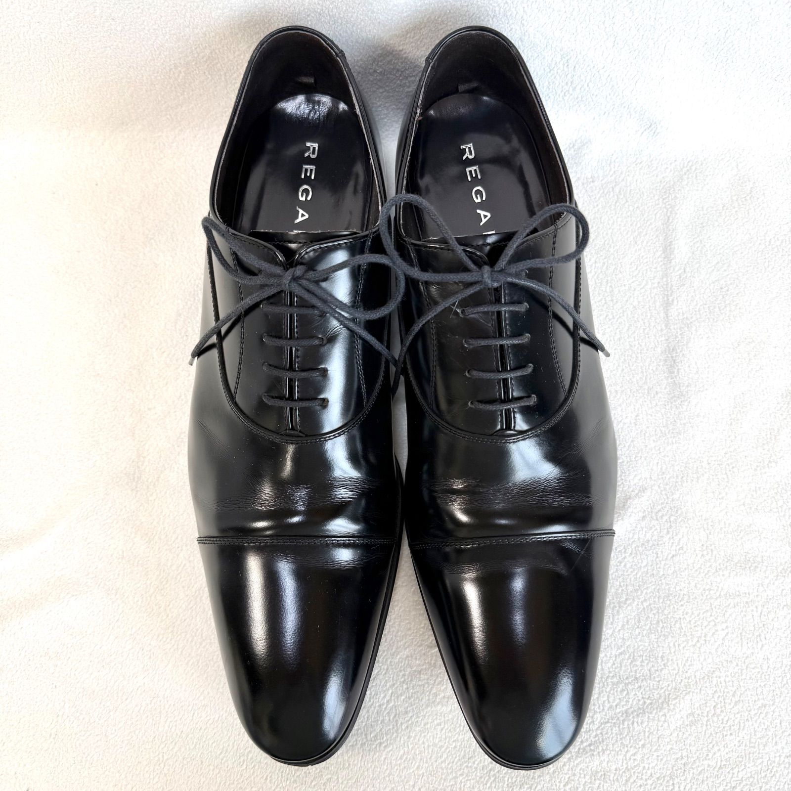 極美品・サイズ27.0✨リーガル 011R ストレートチップ キャップトゥ 