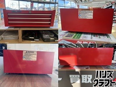 Snap-on スナップオン KRA 3063 3段ミドルチェスト 概算寸法 横 780 mm×縦 500 mm×高さ 250 mm ハンズクラフ