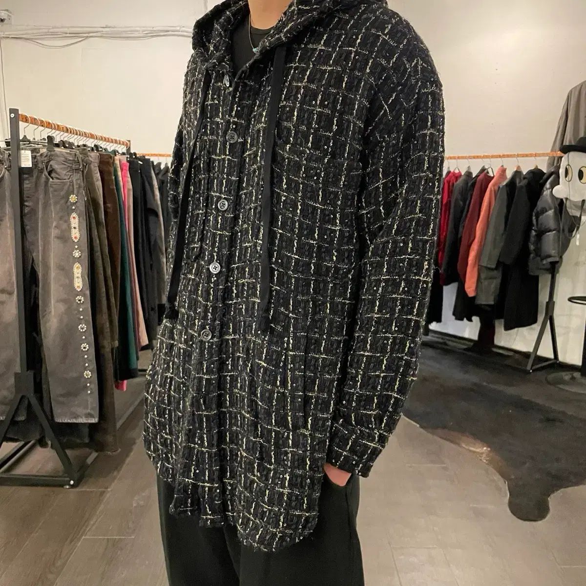 FACE CONNECTION ツイード シャツ Faith Connexion ツイード チェック 