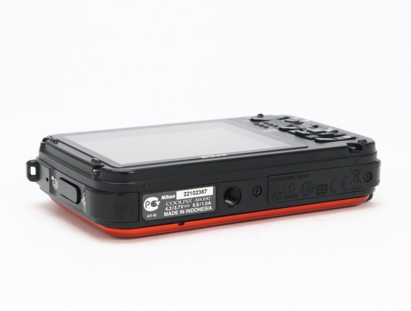 C (実用品) Nikon ニコン COOLPIX AW100 サンシャインオレンジ 初期