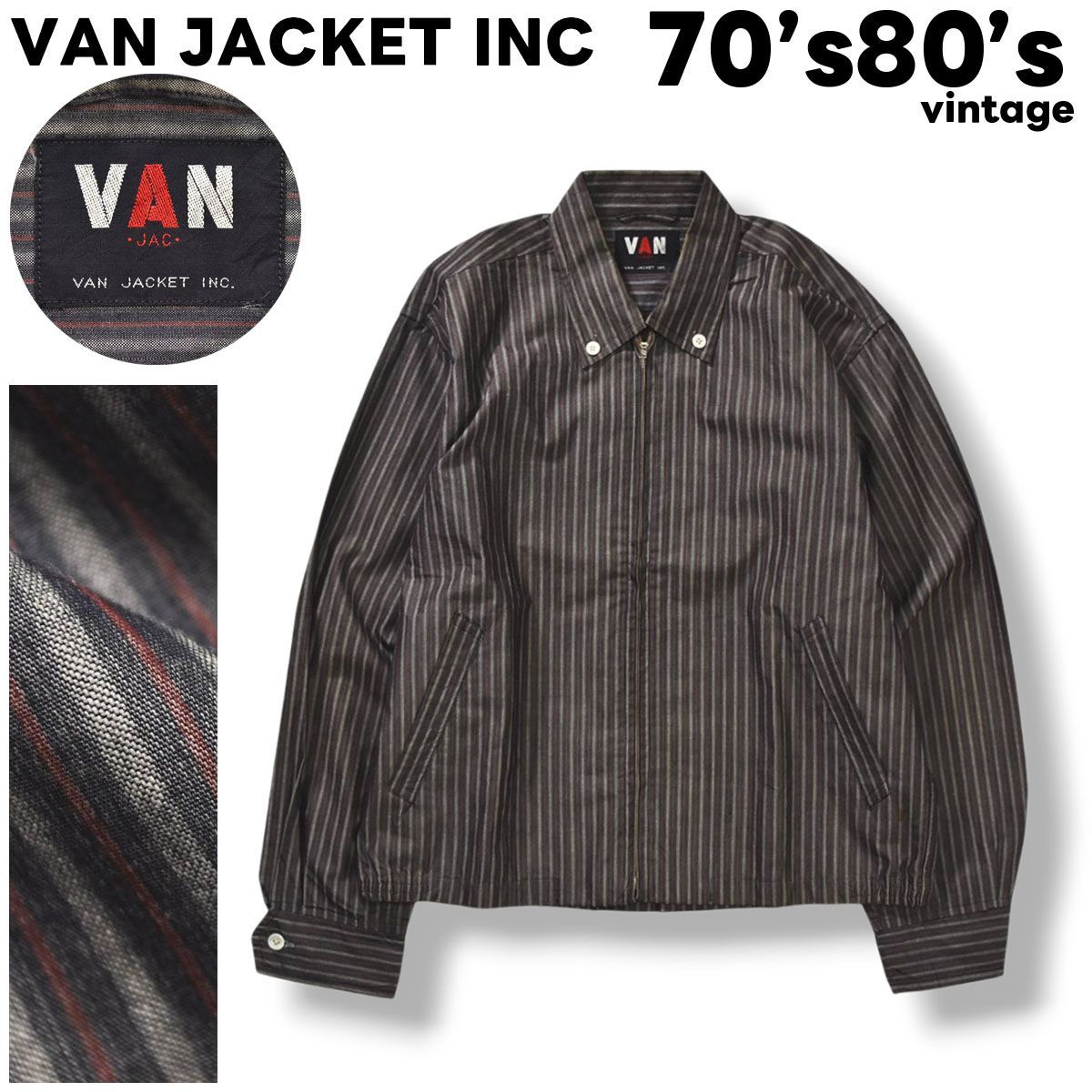 希少】 70s 80s ヴィンテージ ヴァン ヂャケット VAN JACKET INC 希少】 70s 80s ヴィンテージ ヴァン ヂャケット VAN JACKET INC