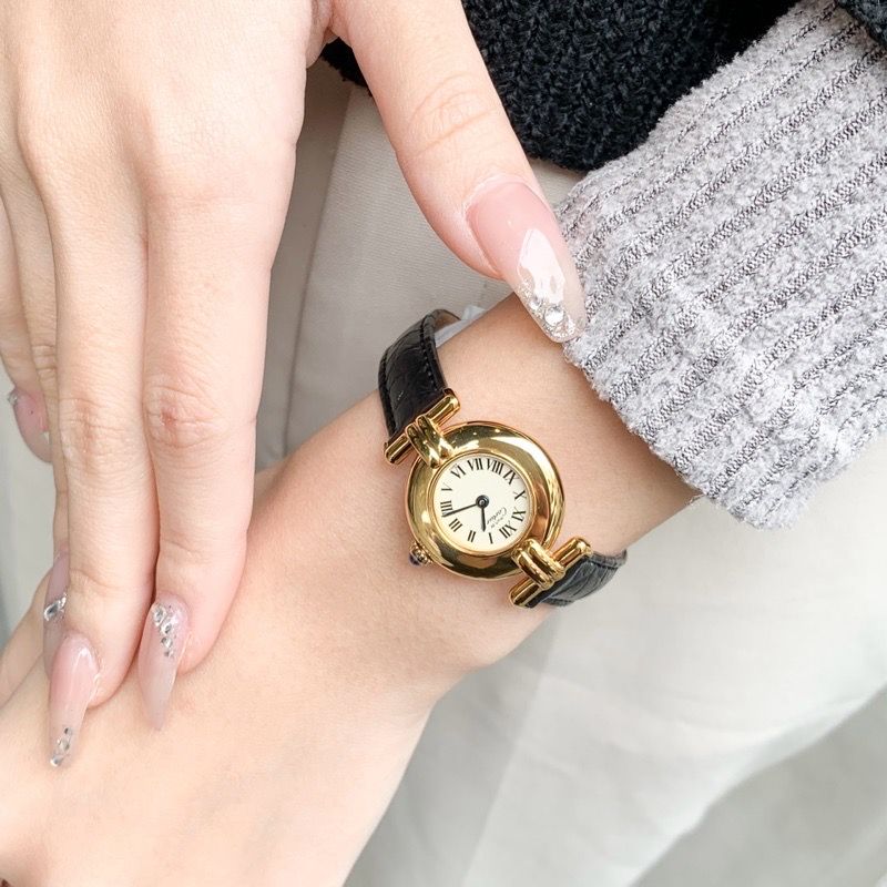 【OH済】カルティエ マストコリゼ ローマン文字盤 ゴールド SV925 SV925 レディース 腕時計 CARTIER 時計 Cartier - 【仕上済】カルティエ マストコリゼ ローマン文字盤