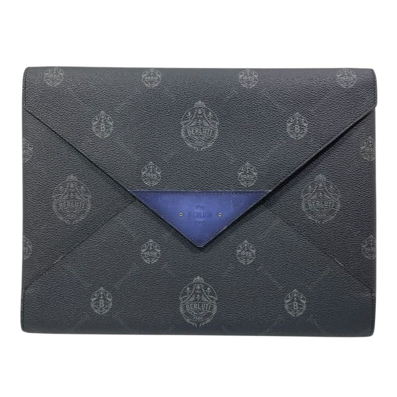 ベルルッティ Berluti エンベロップGM N214797 ブラック PVC/レザー メンズ クラッチバッグ