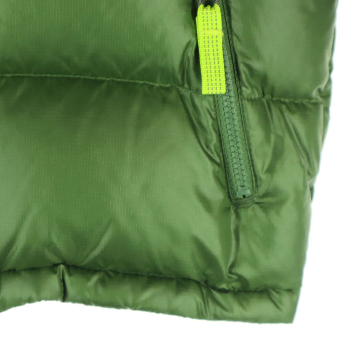 美品 patagonia パタゴニア フード付 ダウンジャケット 5T カーキ 