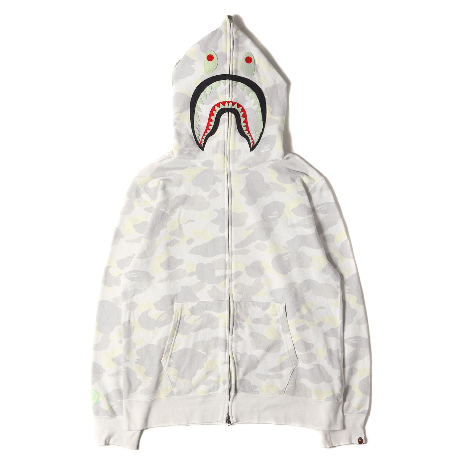 A BATHING APE ア ベイシング エイプ パーカー ホワイトカモ サイズ:XL