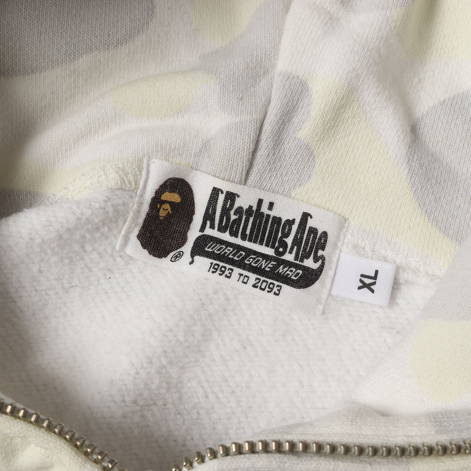 A BATHING APE ア ベイシング エイプ パーカー ホワイトカモ サイズ:XL