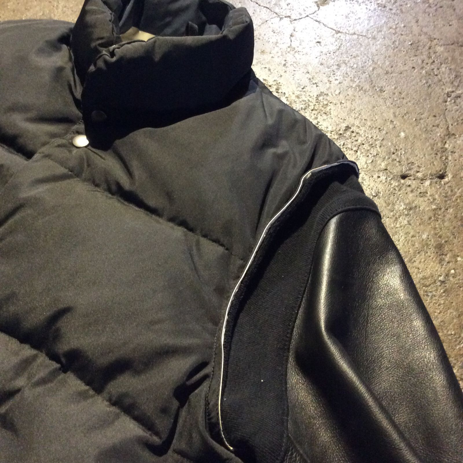 UNDERCOVERISM 08aw 袖レザー切替 ダウンジャケット unreal real 