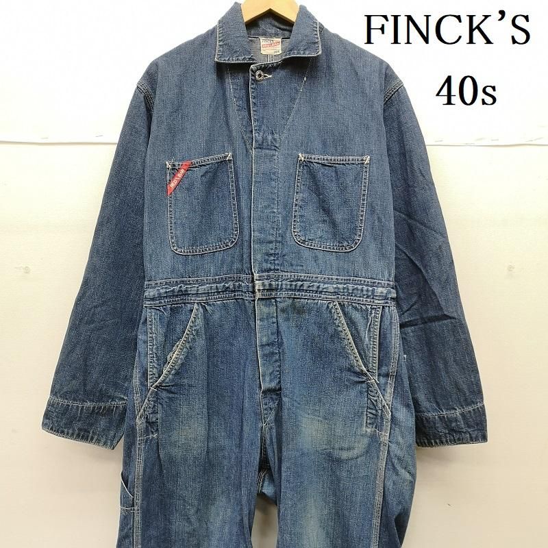 ヴィンテージ 40s 50s FINCK'S フィンクス デニム ジャンプスーツ